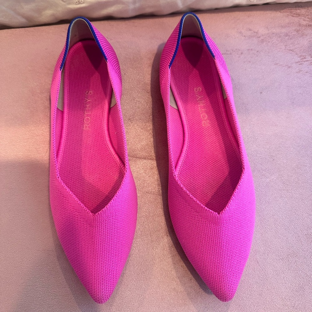 Rothy’s Hot Pink Flats SIZE 9